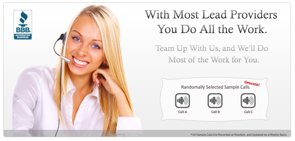 With Most Vehicle Lead Providers You do All the Work.